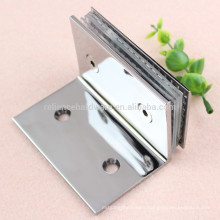 90 degree brass Frameless Shower Door Glass to Glass Clamp Clip